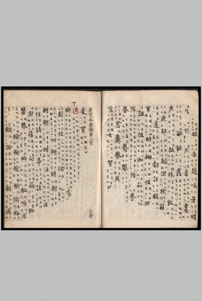 唐写本唐韵残卷 孙愐撰订 1908年