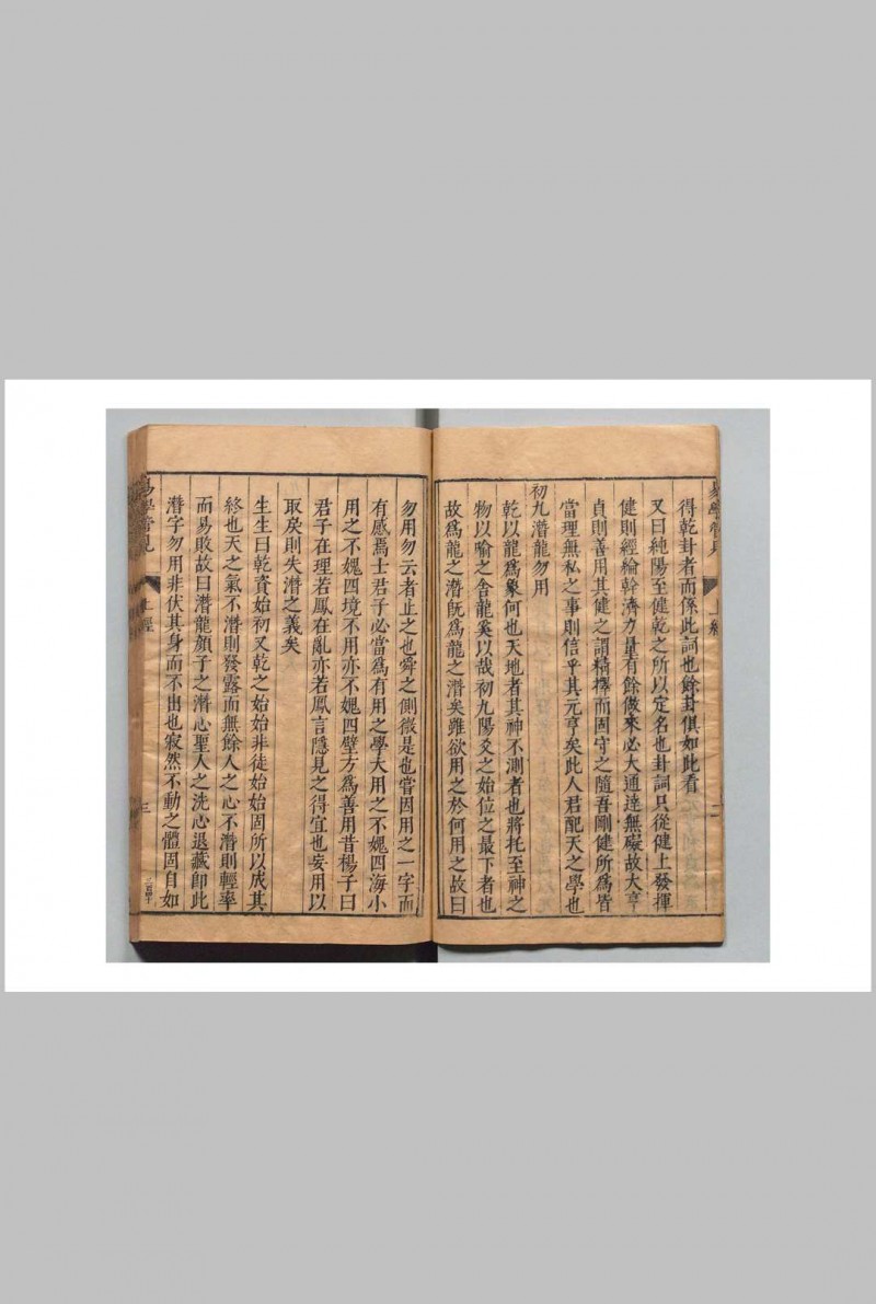 易学管见 全４卷 洪启初 明万历45年