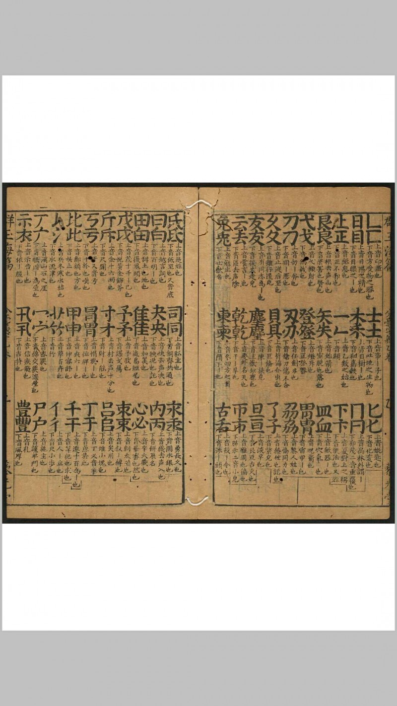 新刻洪武元韵勘正切字海篇群玉 二十卷, 大藏直音  三卷.书林刘钦恩藜光堂, 明崇祯间