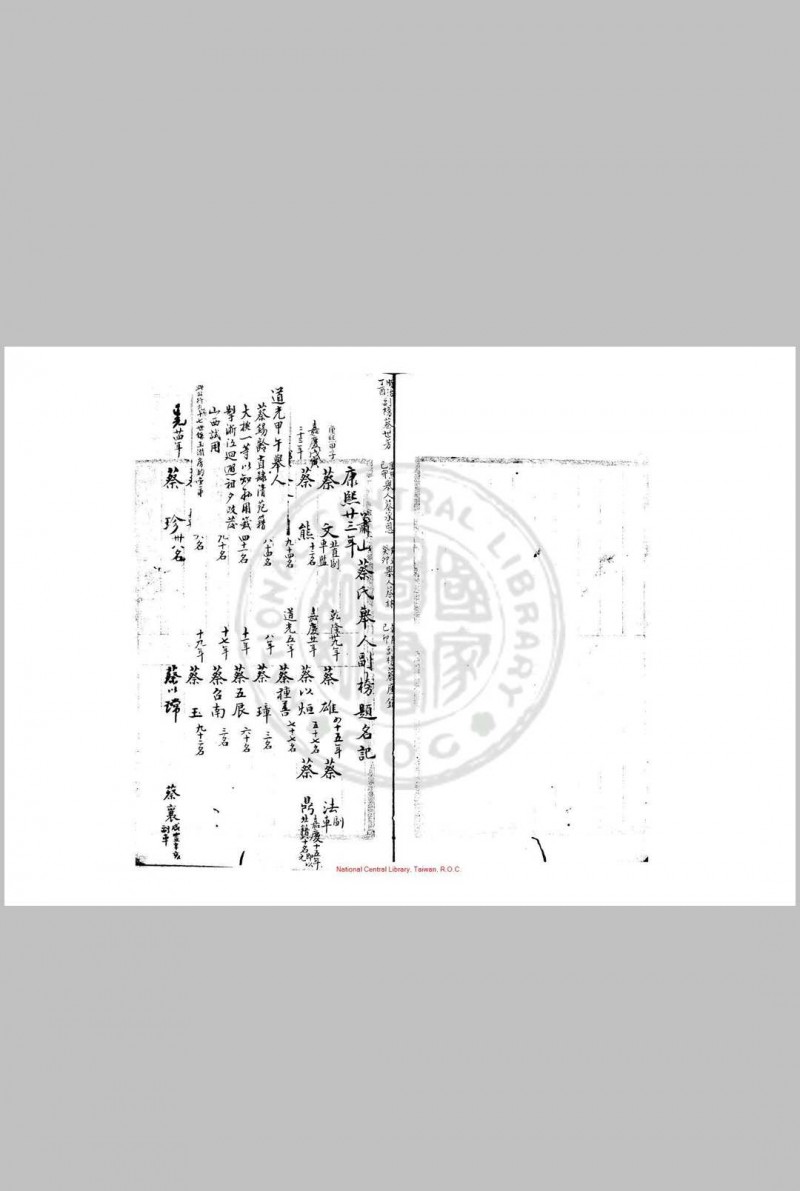 国朝芹香录 朱丝栏稿本