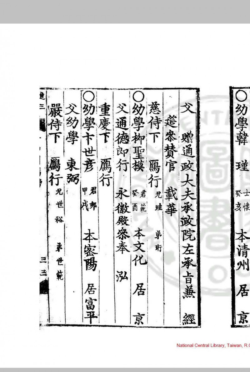 癸卯式年司马榜目 清雍正元年(朝鲜景宗三年, 1723)朝鲜刊本