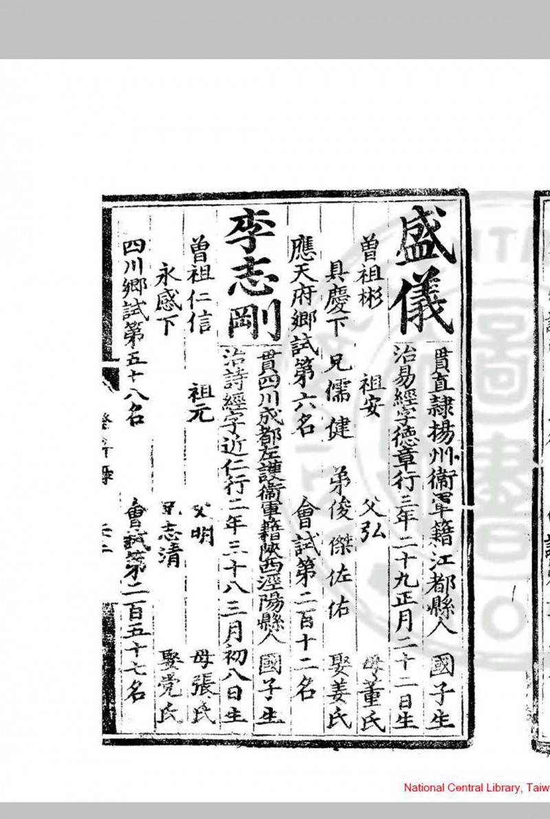 弘治十八年进士登科录 (明)刘健编 明弘治十八年(1505)刊本