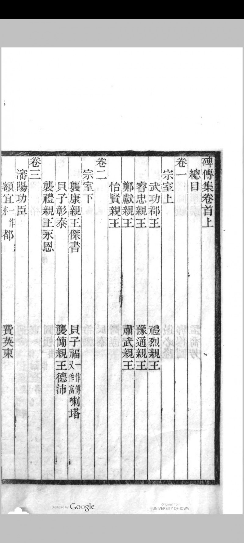 碑传集  [160卷  卷首 上下卷 钱仪吉纂录