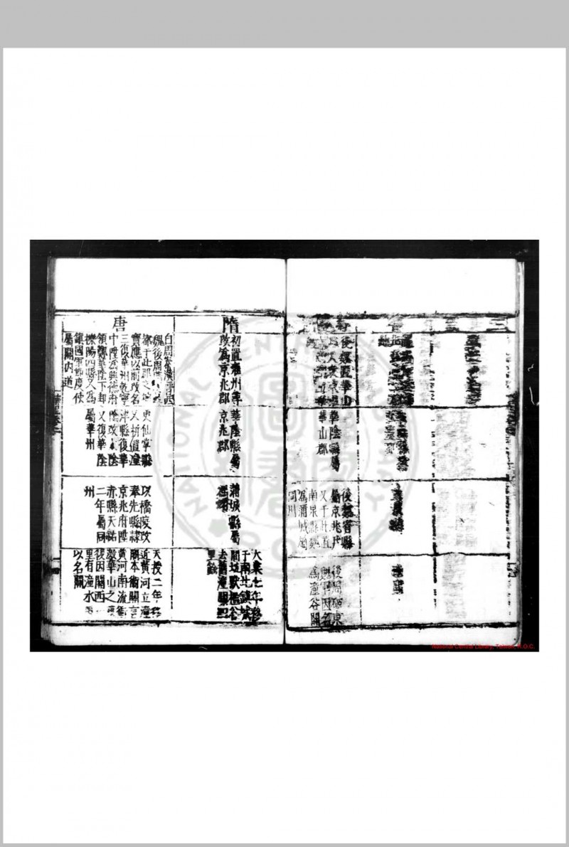 华州志 (明)李可久, (明)张光孝纂修 明隆庆六年(1572)刊本