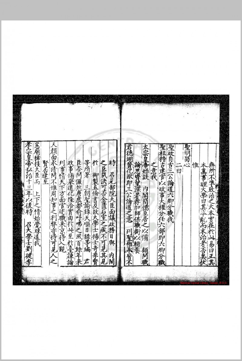 皇明嘉隆疏钞 (明)张卤编 明万历间(1573-1620)刊本