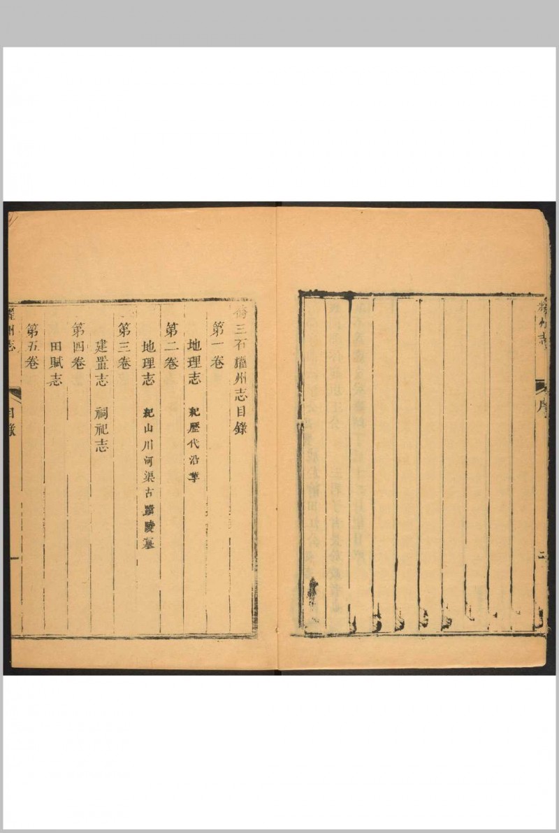 耀州志  十一卷 乔世宁, 李廷宝撰.明嘉靖36 [1557]修, 清乾隆27 [1762]刻 (光绪16 [1890]重印)