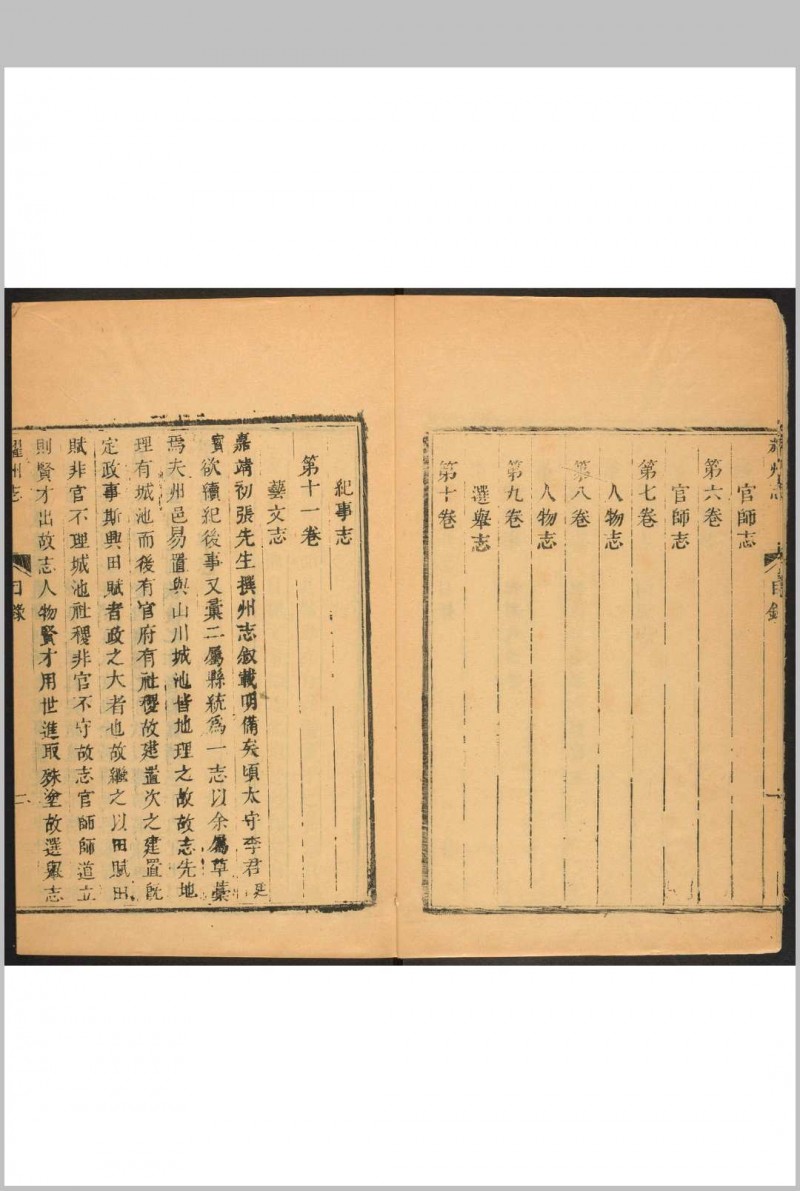 耀州志  十一卷 乔世宁, 李廷宝撰.明嘉靖36 [1557]修, 清乾隆27 [1762]刻 (光绪16 [1890]重印)