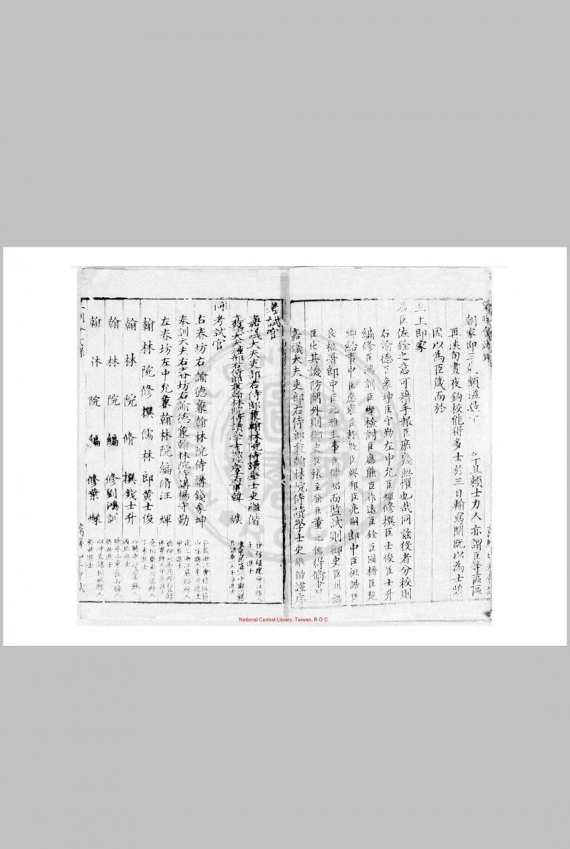 万历己未会试录 (明)史继偕编 明万历间(1573-1620)刊本