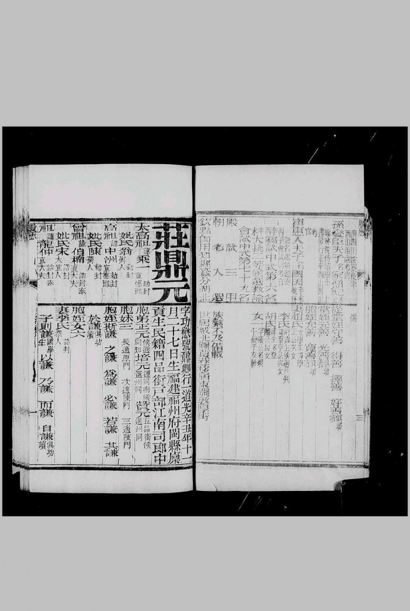 会试同年齿录 光绪3年 丁丑科[1877], 龙文斋