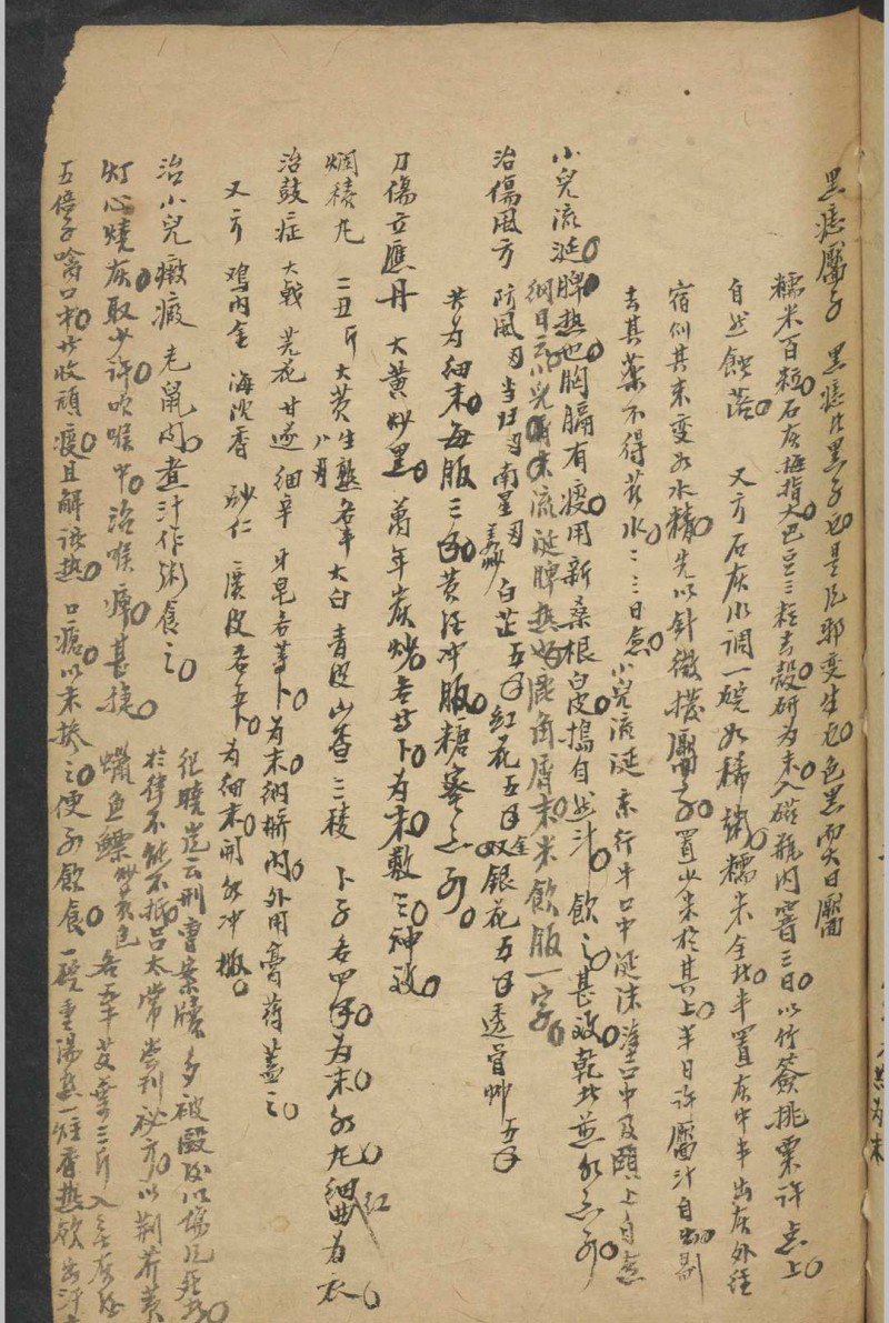 纪云 药及方杂抄   1900