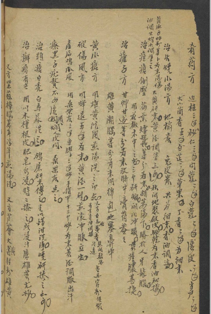 纪云 药及方杂抄   1900