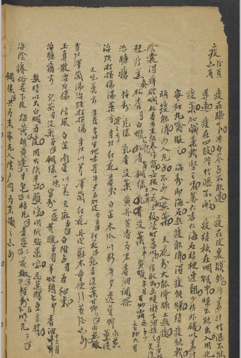 纪云 药及方杂抄   1900