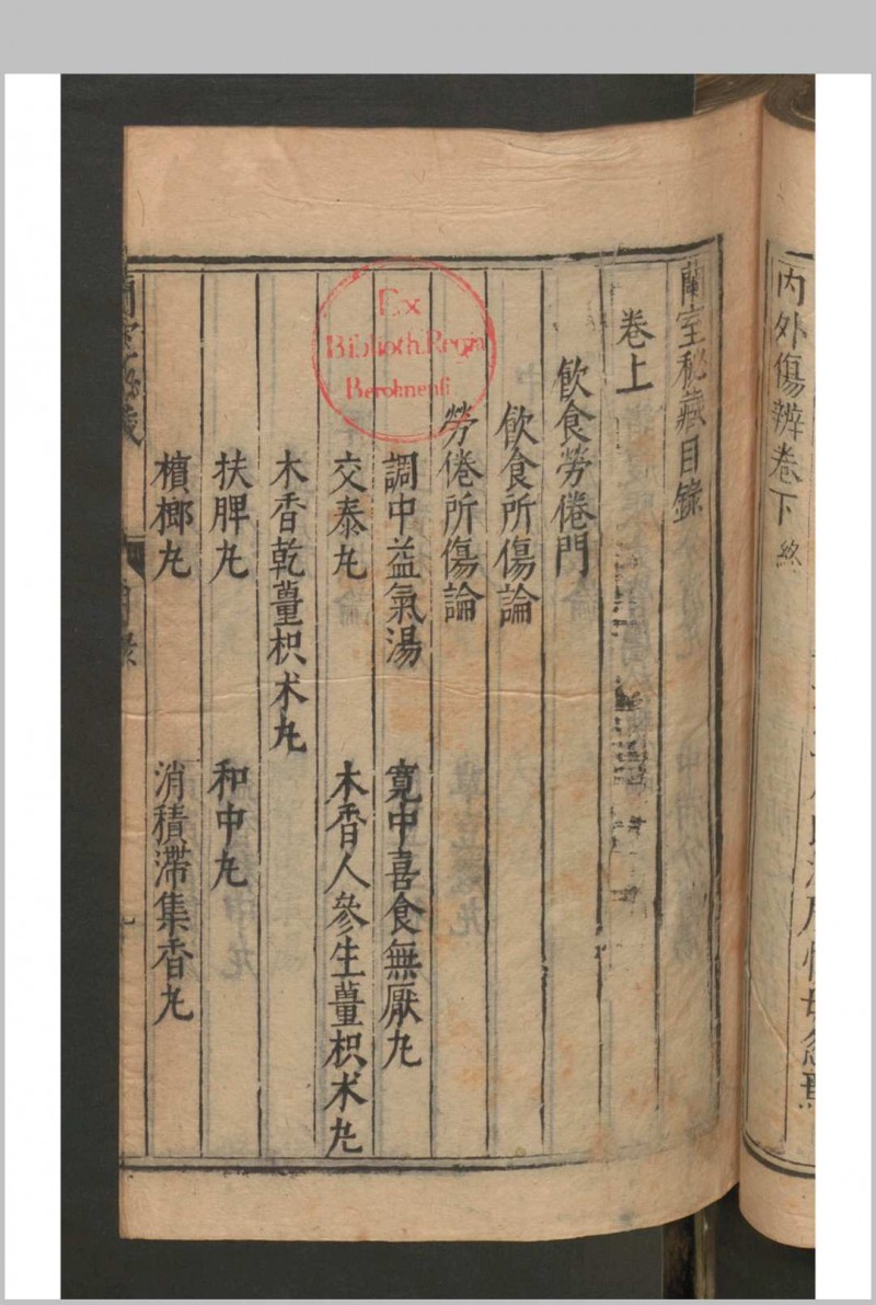 李杲  吴勉学 兰室秘藏 3卷 , 1601