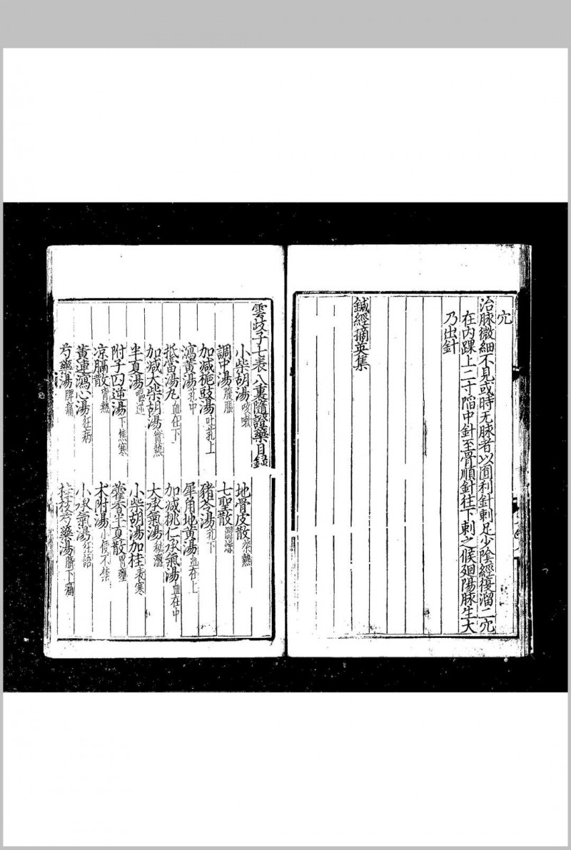 济生拔粹方 (元)杜思敬编 元至正辛巳(元年)真定白榆建安刊本