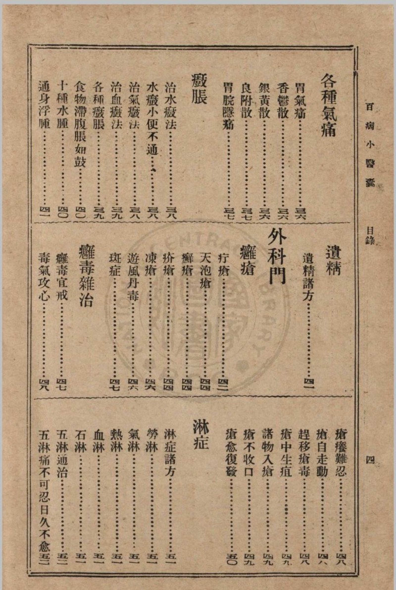 大众实用百病小医囊 冯伯贤新编 1937 上海中央书店