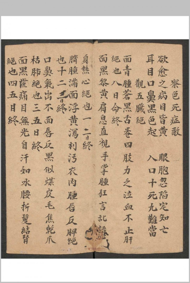 诊法杂抄, 1800