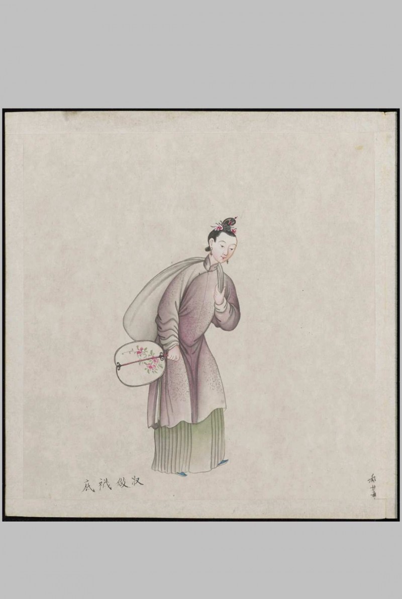 清末各样人物图册.十册.三百二十幅.水粉.外销画.约1770-1790年