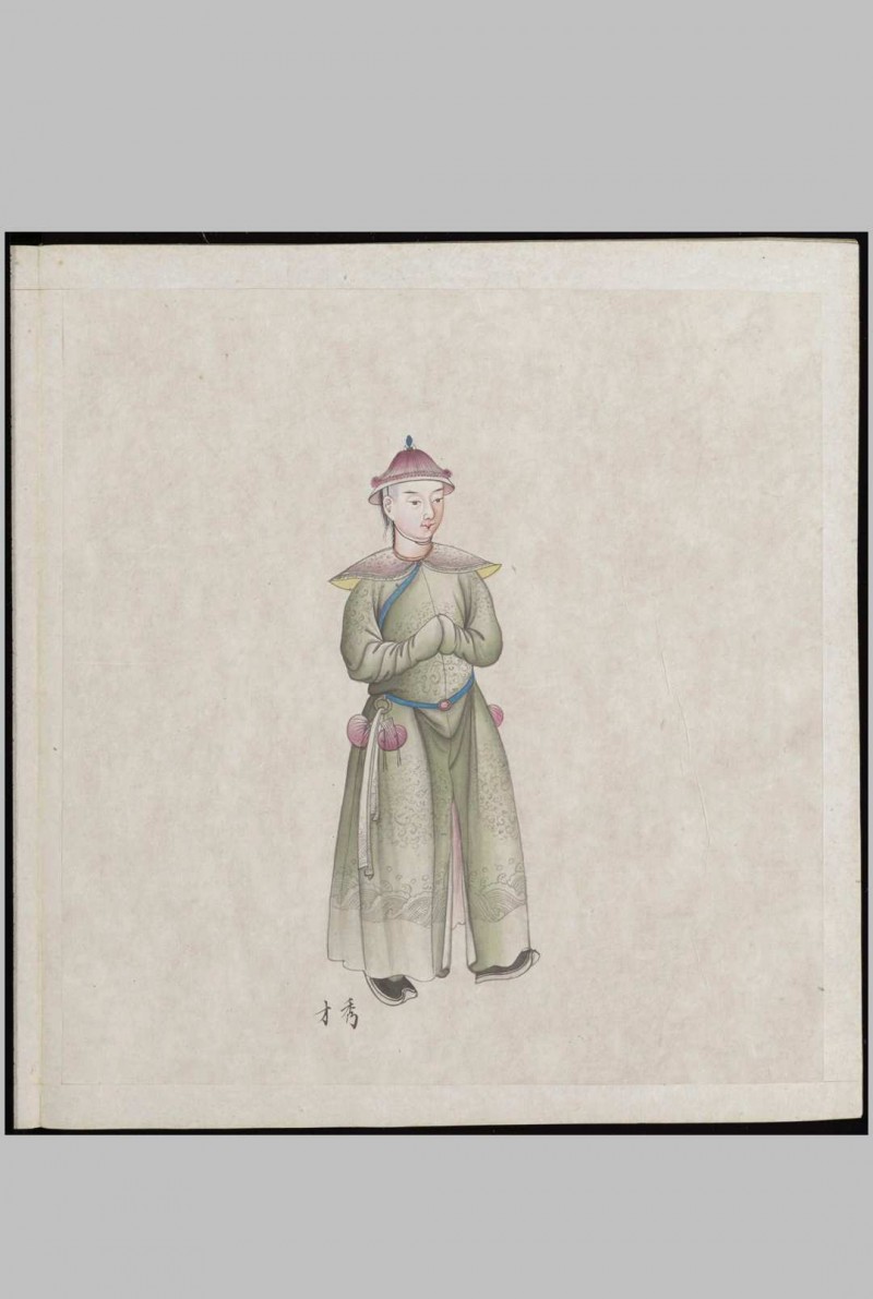 清末各样人物图册.十册.三百二十幅.水粉.外销画.约1770-1790年