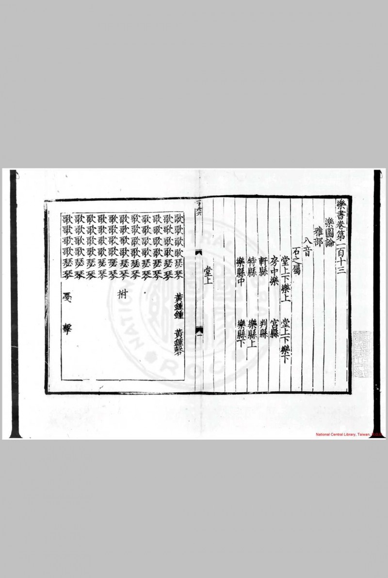 乐书 (宋)陈暘撰 元至正丁亥(七年)福州路儒学刊本