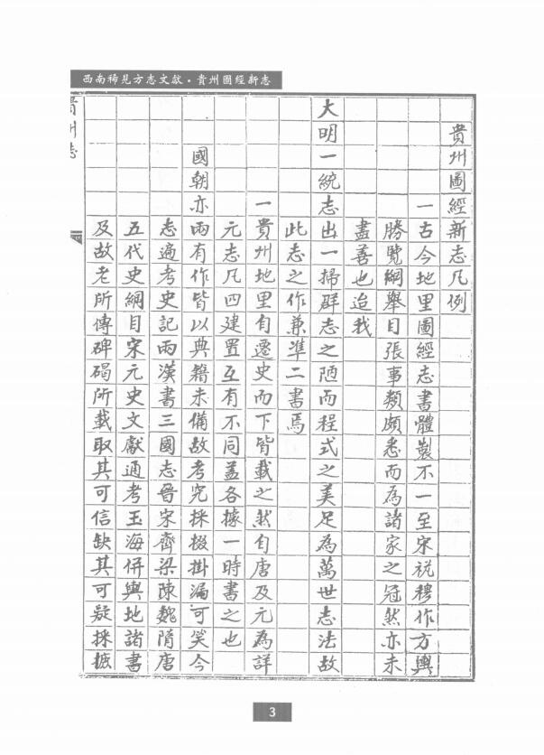 贵州省现存最早方志《弘治贵州图经新志》十七卷 明 赵瓒 王佐纂修PDF高清电子版影印本下载插图1