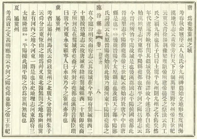 山西省临汾市《民国临汾县志》全六卷 刘玉玑 关世熙修 张其昌纂PDF电子版地方志下载插图1