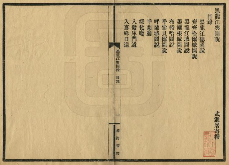 《民国黑龙江舆图说》一卷 清末屠寄撰PDF电子版地方志下载插图1