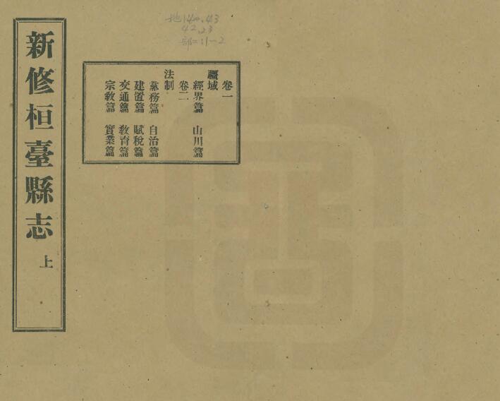 山东省淄博市《民国新修桓台县志》全三卷 王元一纂PDF电子版地方志下载插图