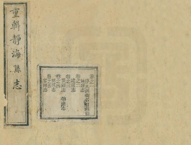 天津市静海区《同治静海县志》八卷 清郑士蕙纂修PDF电子版地方志下载插图