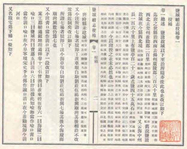 江苏省《民国盐城续志校补》三卷 胡应庚撰PDF高清电子版影印本下载插图1