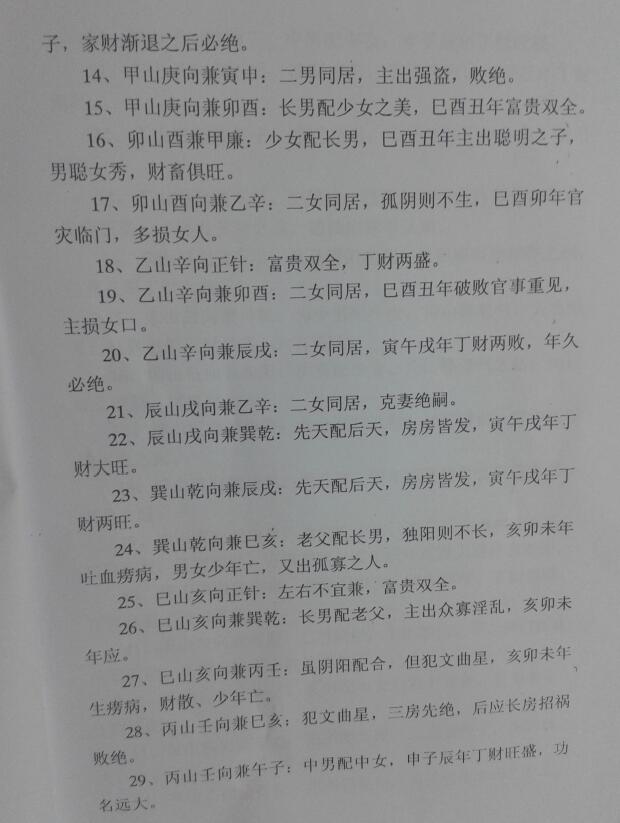 崔福楼阳宅二十四山分金立向秘旨+赖派阳宅风水笔记 共34页 堪舆阳宅 第2张