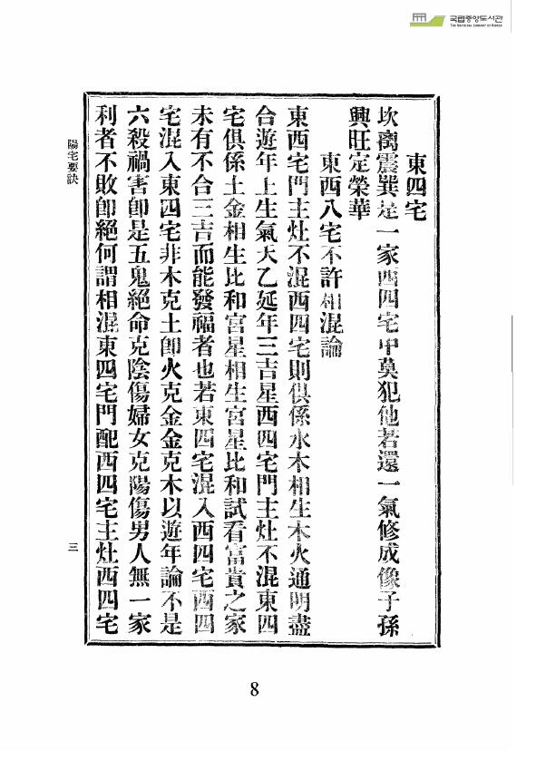 风水堪舆古籍《阳宅要诀》（韩国图书馆藏本） 国学古籍 第5张