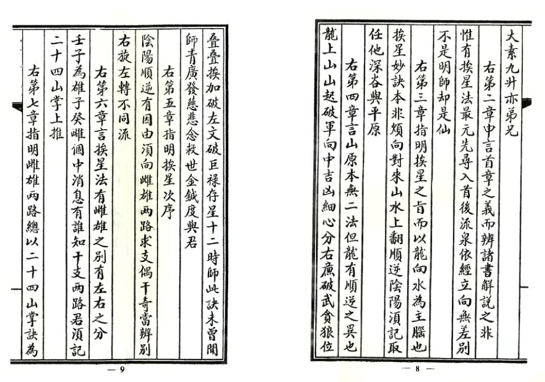 (清)吴师青《地理铁骨秘笈》古本 国学古籍 第5张