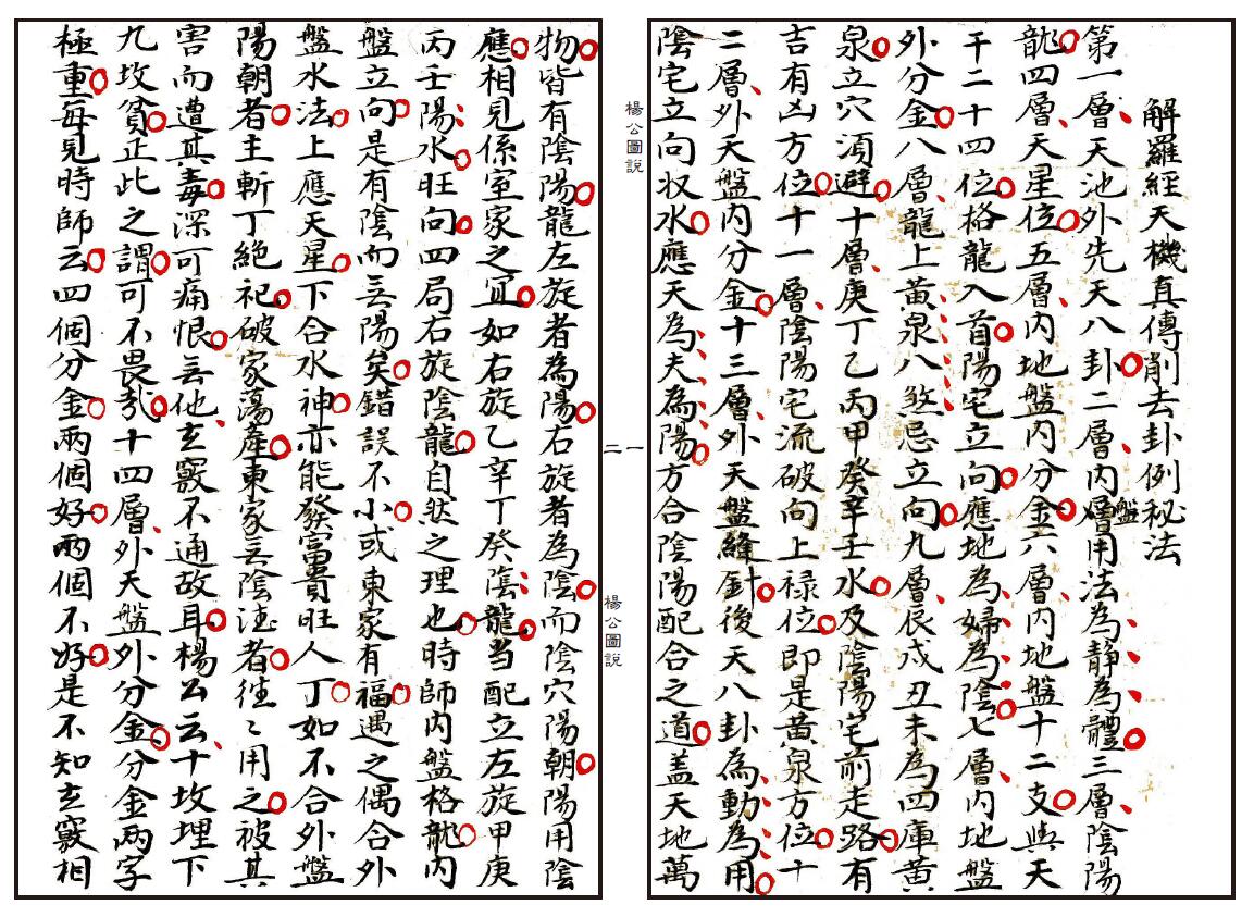 风水古籍《杨公图说》杨公地理图说 87页双面 国学古籍 第2张