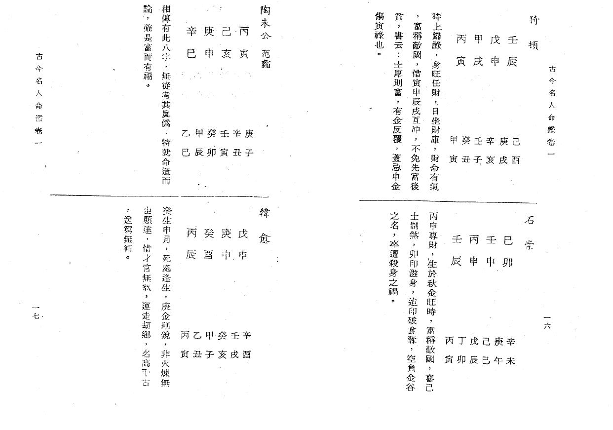 徐乐吾《古今名人命鉴》 八字命理 第6张