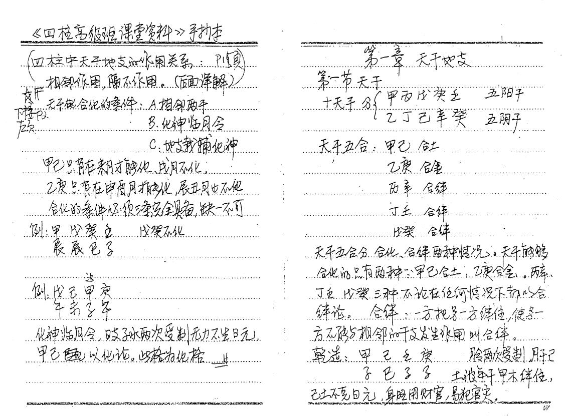 席学易《四柱高级班面授资料》 八字命理 第2张