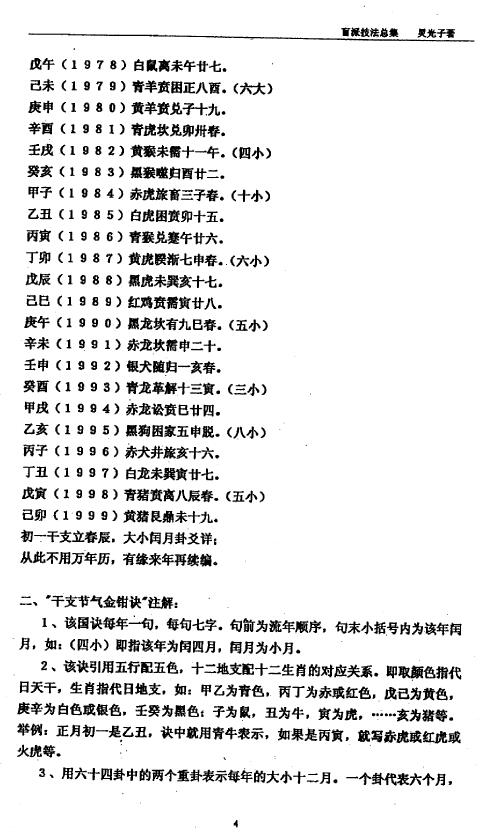 灵光子《盲派技法总集》131页 八字命理 第4张