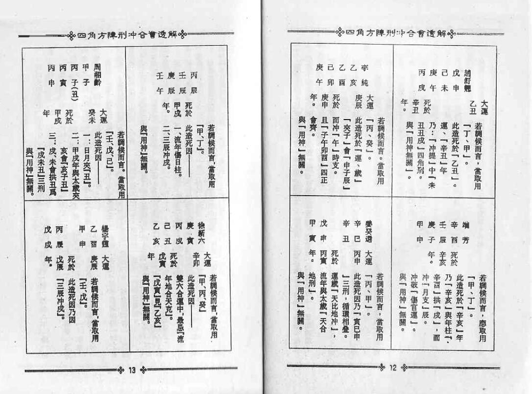 梁湘润《四角方阵刑冲会合透解》380页 八字命理 第5张